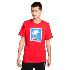 Camiseta Nike Sportswear Vermelho/Azul