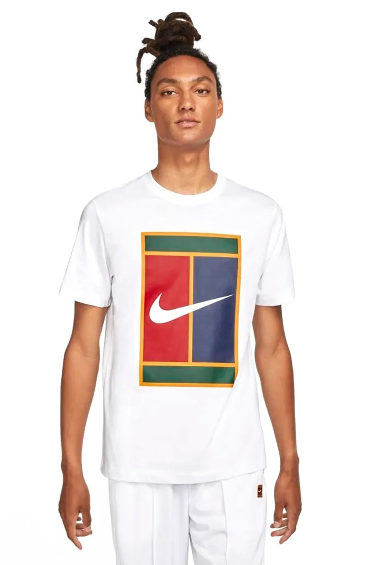 Camiseta NikeCourt Branco Amarelo NewSkull