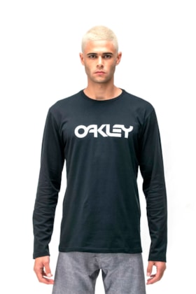 Camiseta Oakley Mark Il Manga Longa Preto