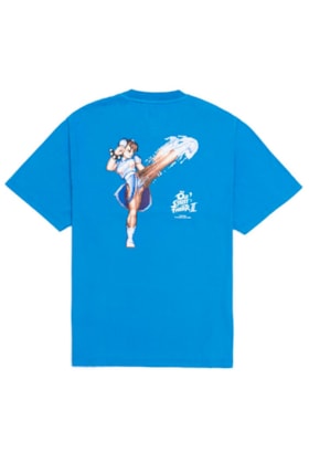 Camiseta OUS Street Fighter II Chun Li Azul