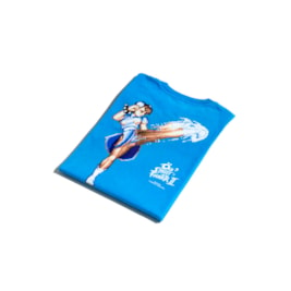 Camiseta OUS Street Fighter II Chun Li Azul