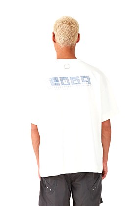 Camiseta PACE GRID Oversized Off White