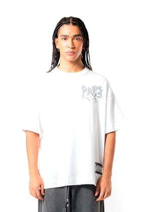 Camiseta PACE XP Handwrite Oversized Off-White