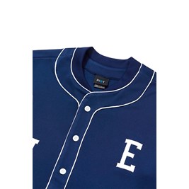 Camiseta Piet Heritage Baseball Jersey Azul Marinho/Branco