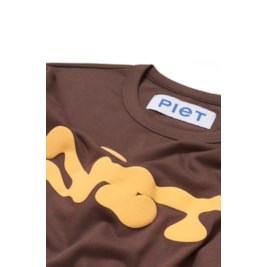 Camiseta Piet Slime Tee S-Fit Marrom/Amarelo