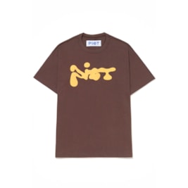 Camiseta Piet Slime Tee S-Fit Marrom/Amarelo