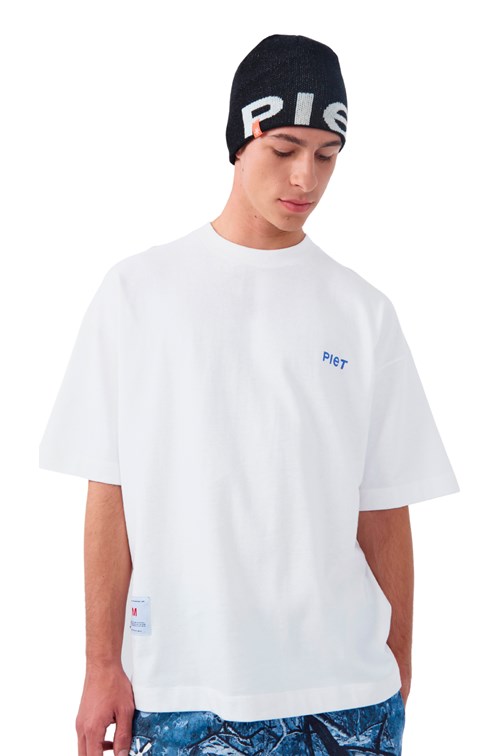 Camiseta Piet Wolf Oversized Off White