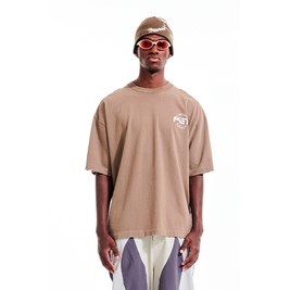 Camiseta Piet x Oakley Icons Marrom/Branco