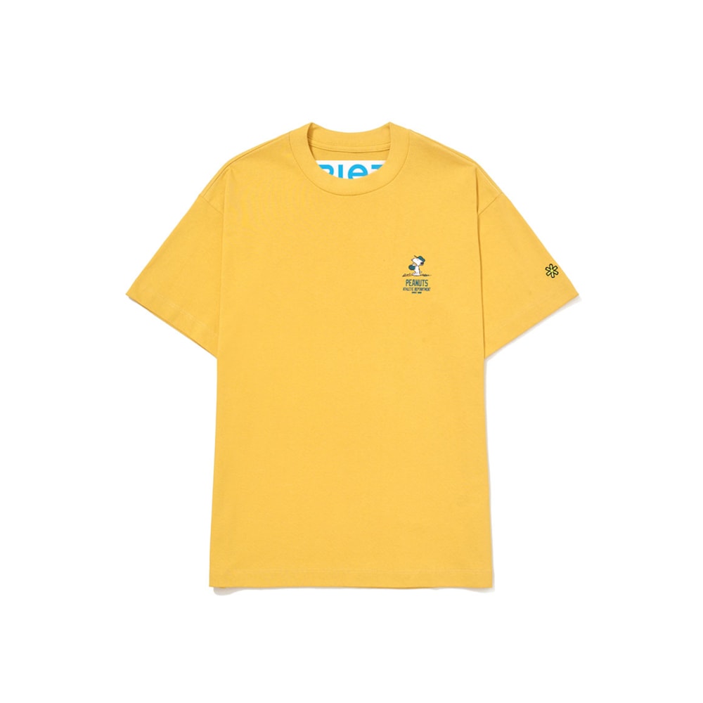 Camiseta Piet x Peanuts Snoopy Baseball Amarelo NewSkull