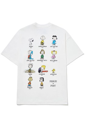 Camiseta Piet x Peanuts Snoopy Crew Branco