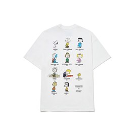 Camiseta Piet x Peanuts Snoopy Crew Branco