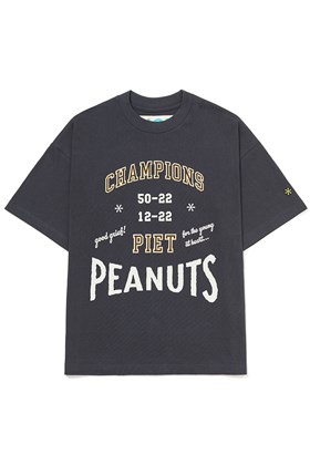 Camiseta Piet x Peanuts Snoopy Heritage Cinza