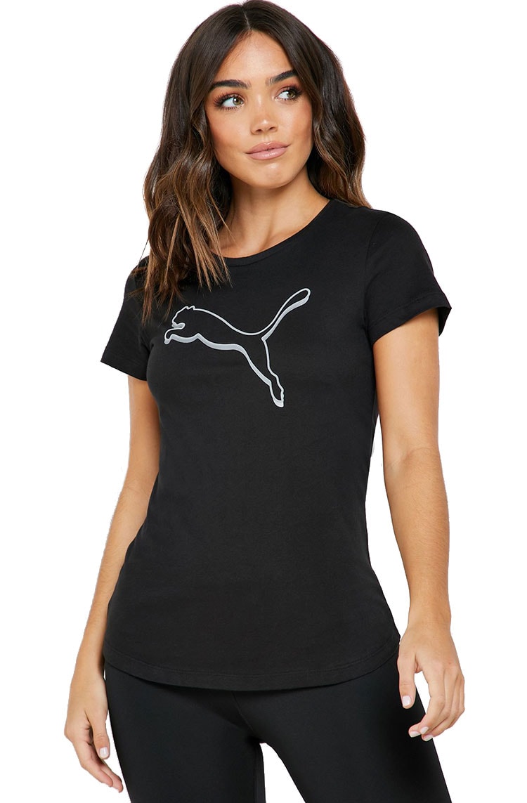 camiseta puma feminina preta