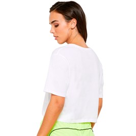 Camiseta Puma Essentials Cropped Feminina Branca