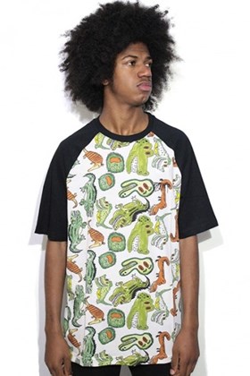 Camiseta Raglan Blunt Alligator Fabio Mozine