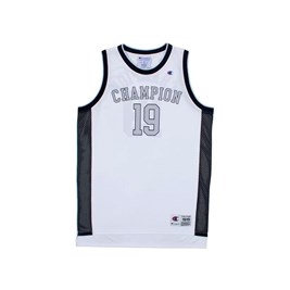 Camiseta Regata Champion Basket C19 Branca/Cinza
