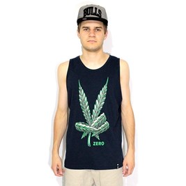 Camiseta Regata Zero Cannabis Marinha