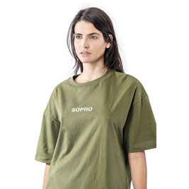 Camiseta Sopro Composition Tee Verde/Branco