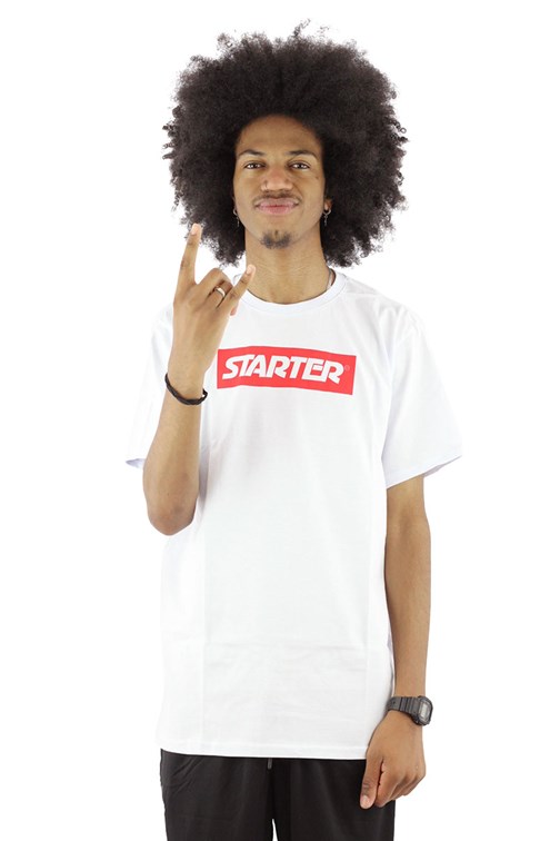Camiseta STARTER Basic Logo Letter Branca
