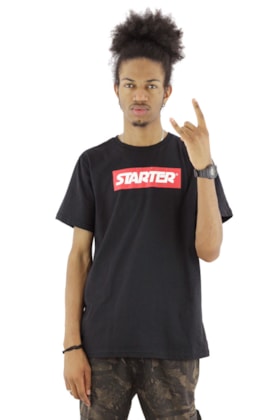 Camiseta STARTER Basic Logo Letter Preta Camiseta STARTER Basic Logo Letter Preta