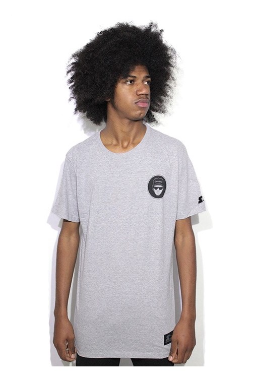 Camiseta Starter Black Label Compton Face Cinza