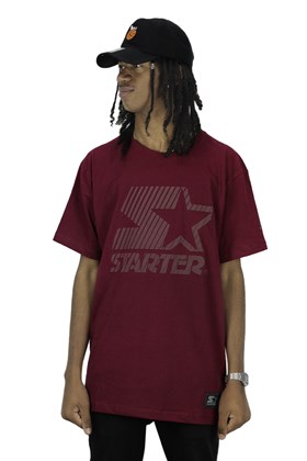 Camiseta Starter Classic Logo Bordo