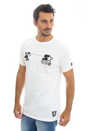 Camiseta STARTER Collab Felix The Cat Branca
