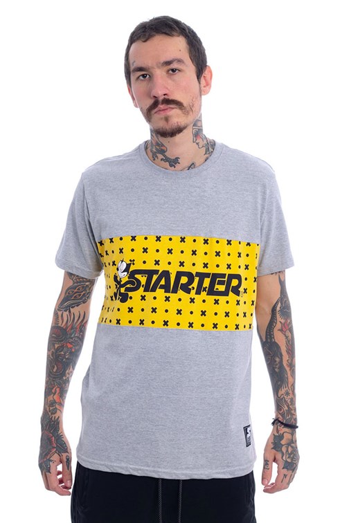 Camiseta STARTER Collab Felix Walk Cinza/Amarela