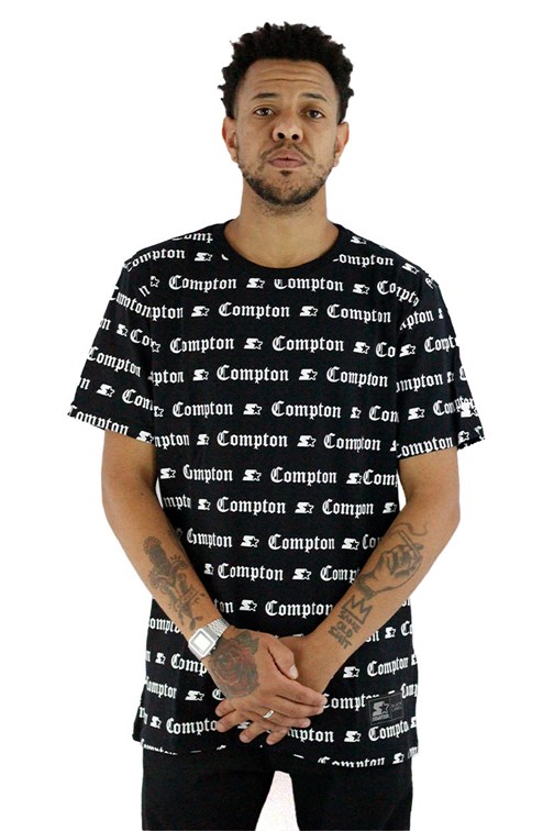 Camiseta Starter Compton Pattern Preta