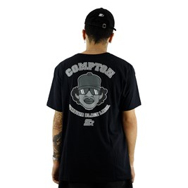 Camiseta Starter Eazy-E Compton Frente e Costas Preta/Cinza