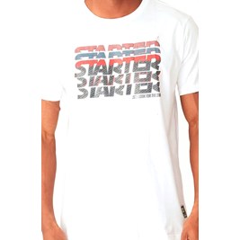Camiseta Starter Estampada Off White/Vermelho