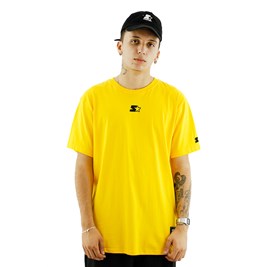 Camiseta Starter Lisa Logo Pequeno Amarela