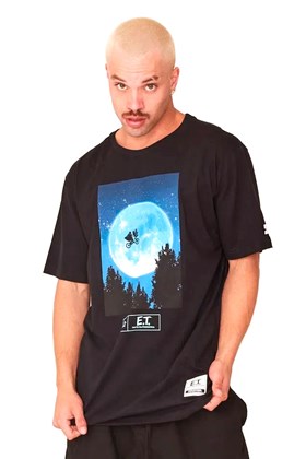 Camiseta Starter Logo E.T. Preto/Azul