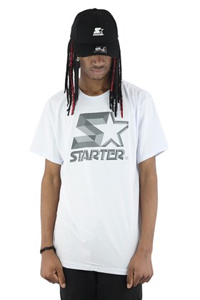 Camiseta Starter Logo Metal Basic Branca