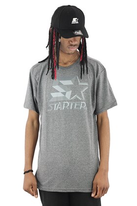 Camiseta Starter Logo Metal Basic Cinza