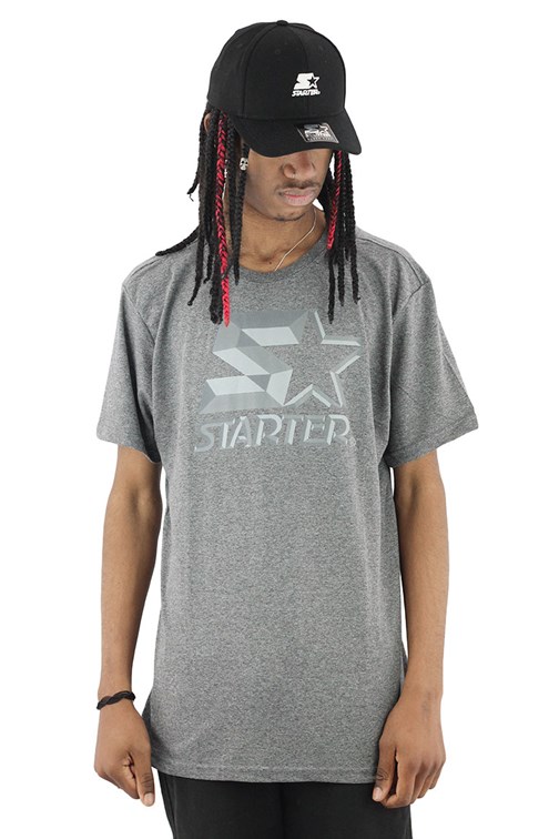 Camiseta Starter Logo Metal Basic Cinza