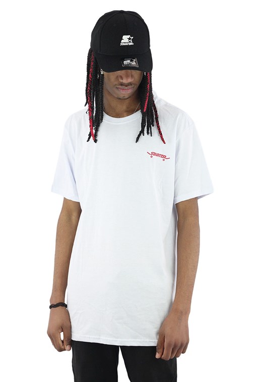 Camiseta Starter Logo Skate Basic Branca