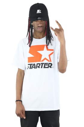 Camiseta Starter Logo Two Color Basic Branca Camiseta Starter Logo Two Color Basic Branca