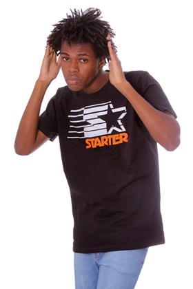 Camiseta Starter Logo Two Color Basic Preta