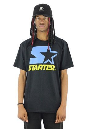 Camiseta Starter Logo Two Color Basic Preta/Azul