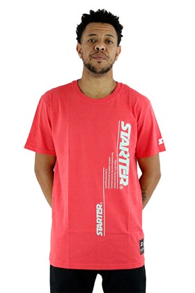 Camiseta Starter Logo Vertical Rosa