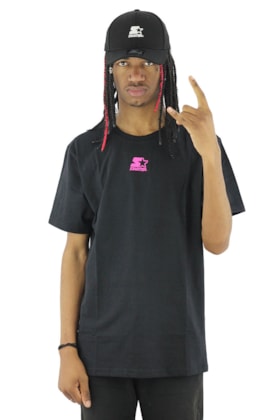 Camiseta Starter Mini Logo Basic Preta Camiseta Starter Mini Logo Basic Preta