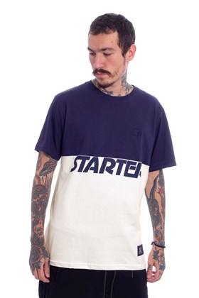 Camiseta Starter Startercut Azul/Bege