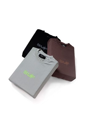 Camiseta Sufgang Basic Pack 4.0 Cinza/Marrom/Preto