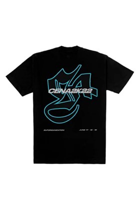 Camiseta Sufgang x Cena 2k22 - Camiseta S4 Preto/Azul