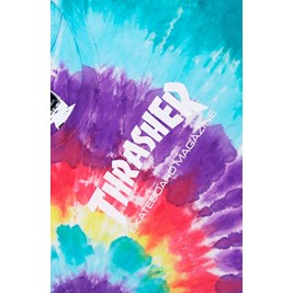 Camiseta Thrasher Feminina Skate Mag Color Tie Dye