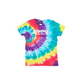 Camiseta Thrasher Feminina Skate Mag Color Tie Dye