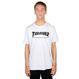 Camiseta Thrasher Skate Mag Branca/Preta