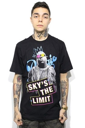 Camiseta Thug Nine Big Sky Preta
