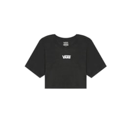 Camiseta Vans Cropped Feminina Flying V Crew Preto